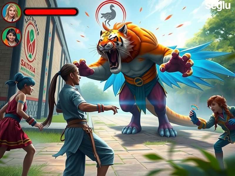 Bangalore Beast King community event with players in cosplay and playing game on large screen